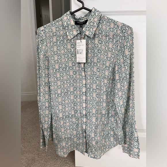 Lafayette 148 silk/viscose blouse NWT - Picture 1 of 3